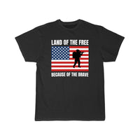 Thumbnail for land of the free because of the brave T SHIRT THE AV8R