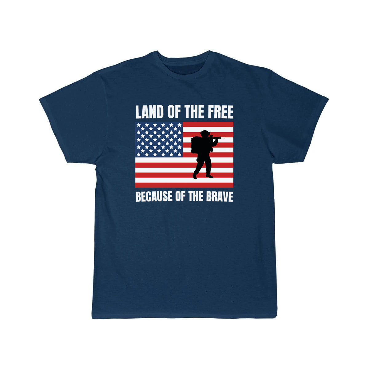 land of the free because of the brave T SHIRT THE AV8R