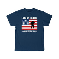 Thumbnail for land of the free because of the brave T SHIRT THE AV8R