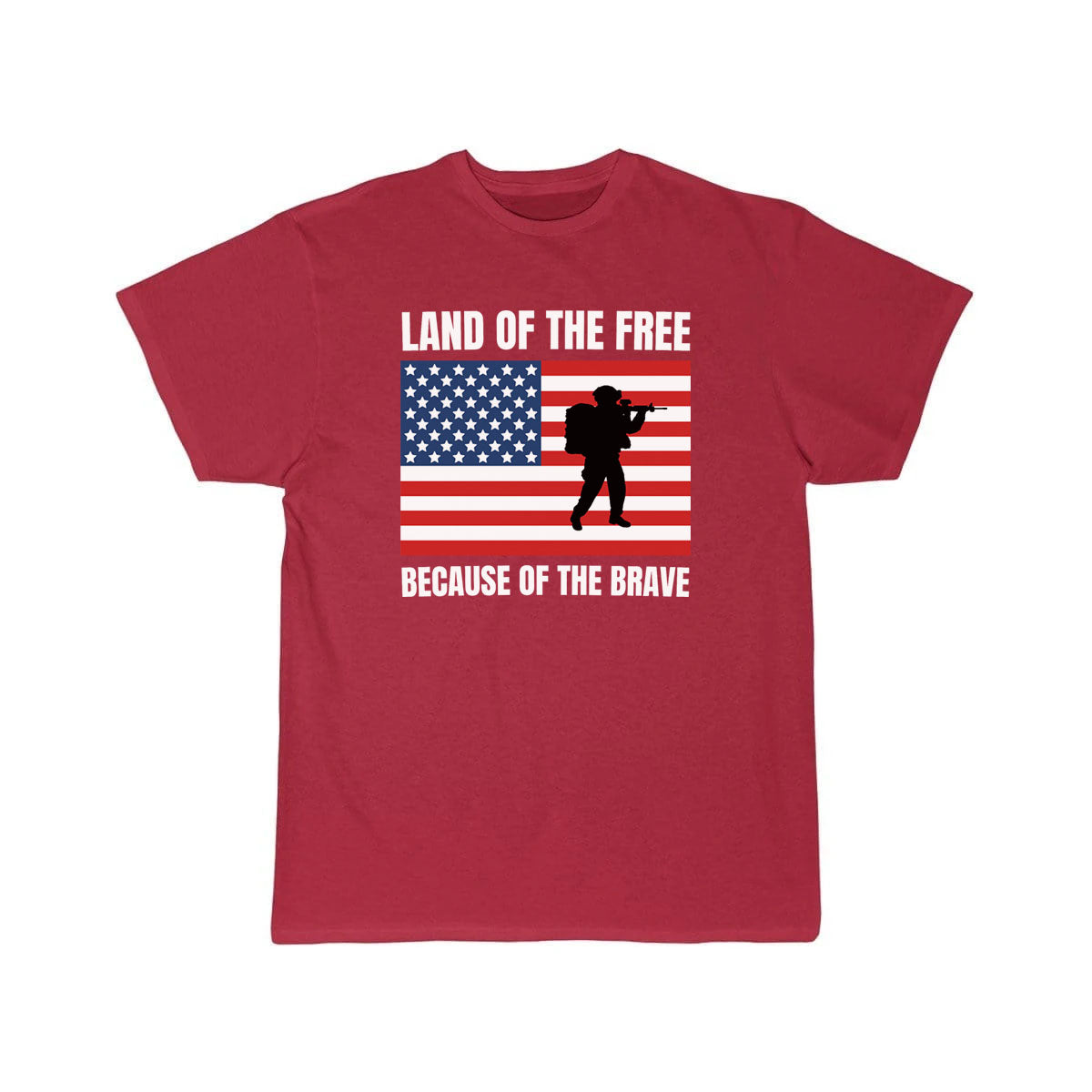 land of the free because of the brave T SHIRT THE AV8R