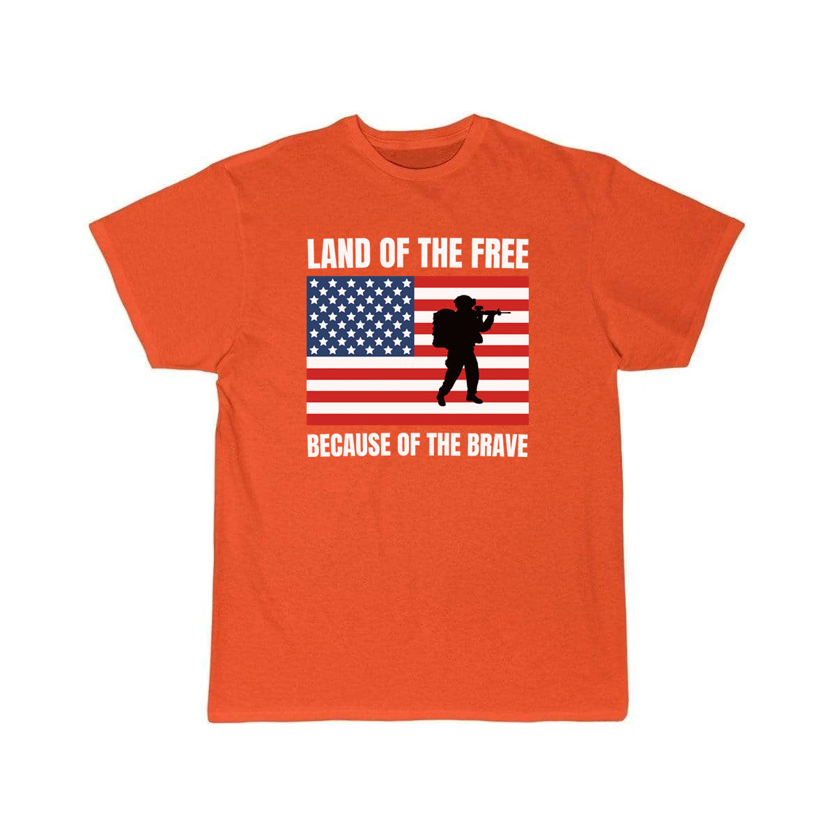 land of the free because of the brave T SHIRT THE AV8R