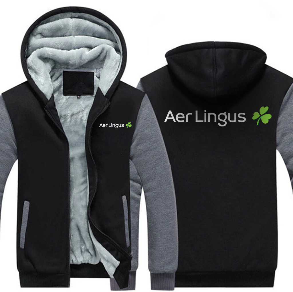 LINGUS AIRLINES  JACKETS FLEECE SWEATSHIRT