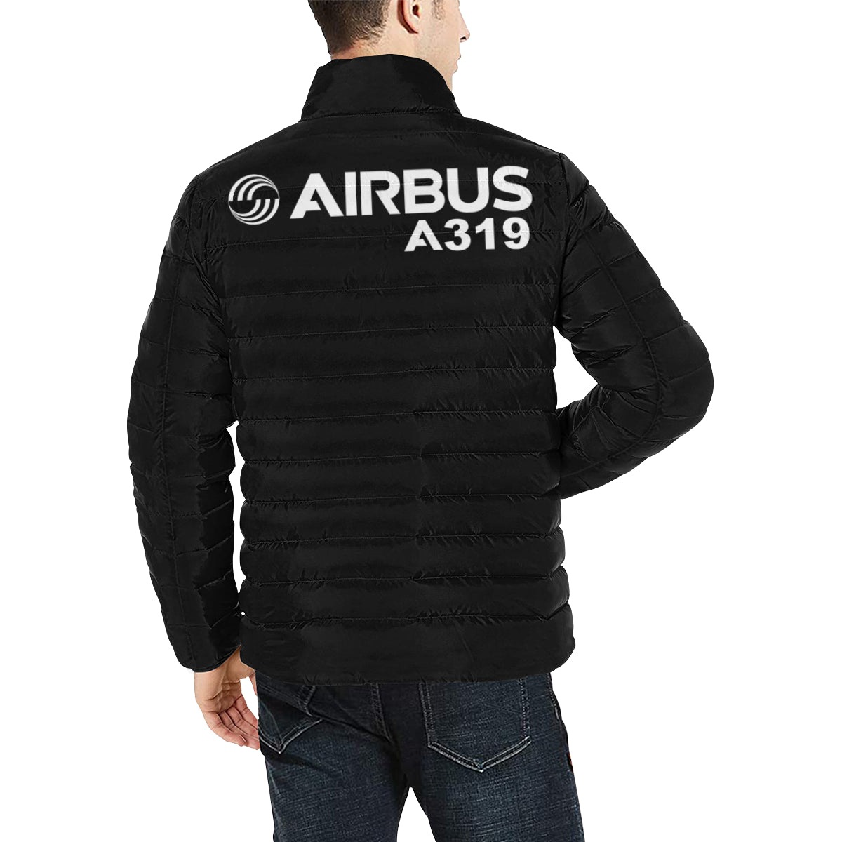 Airbus A319 Men's Stand Collar Padded Jacket e-joyer