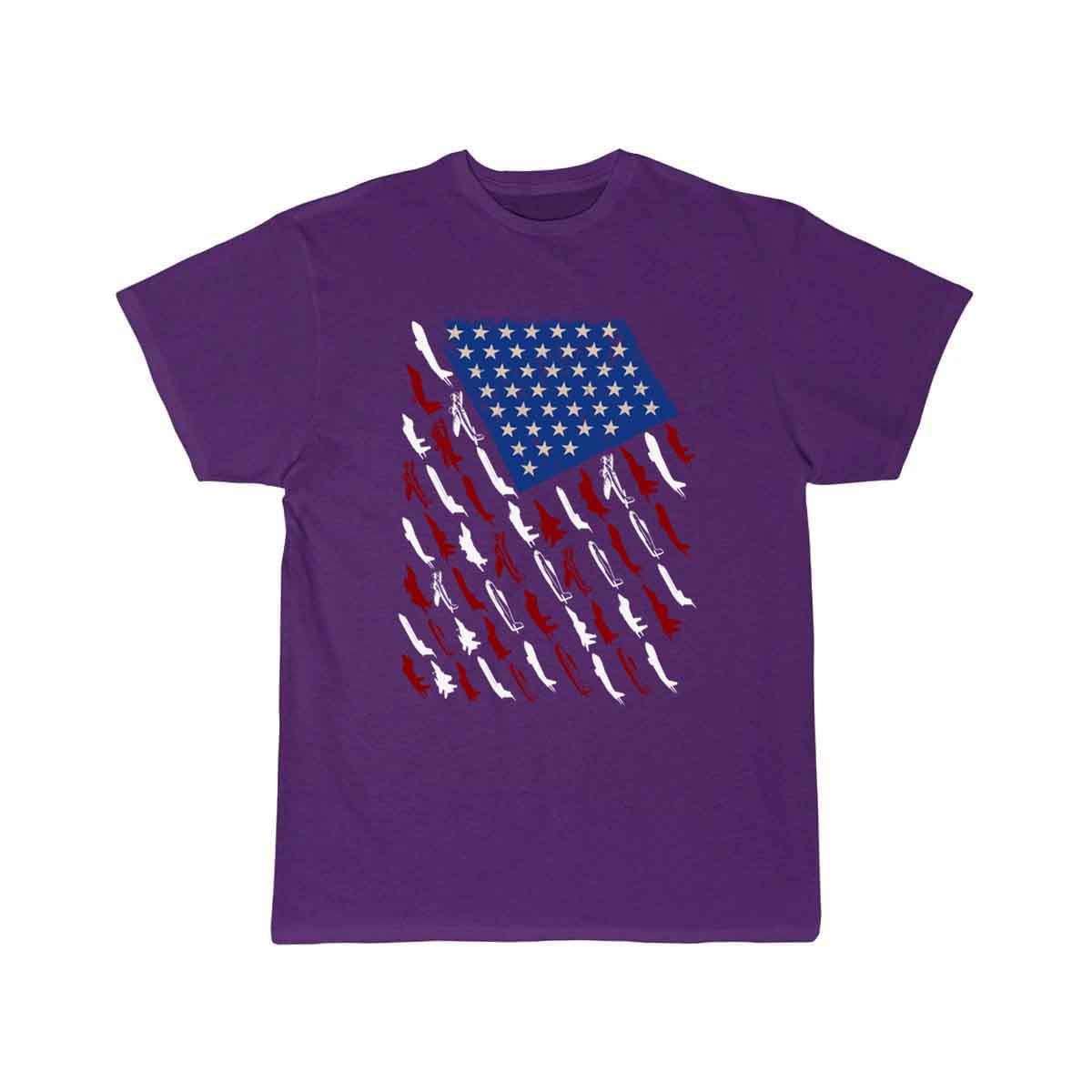 Pilot Airplane American Flag Vintage T-SHIRT THE AV8R