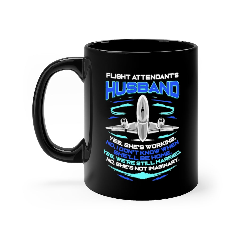 FLIGHT ATTENDANTS HUSBAND DESIGNED - MUG Printify