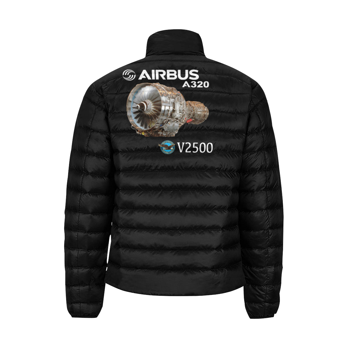 Airbus A320 Men's Stand Collar Padded Jacket e-joyer