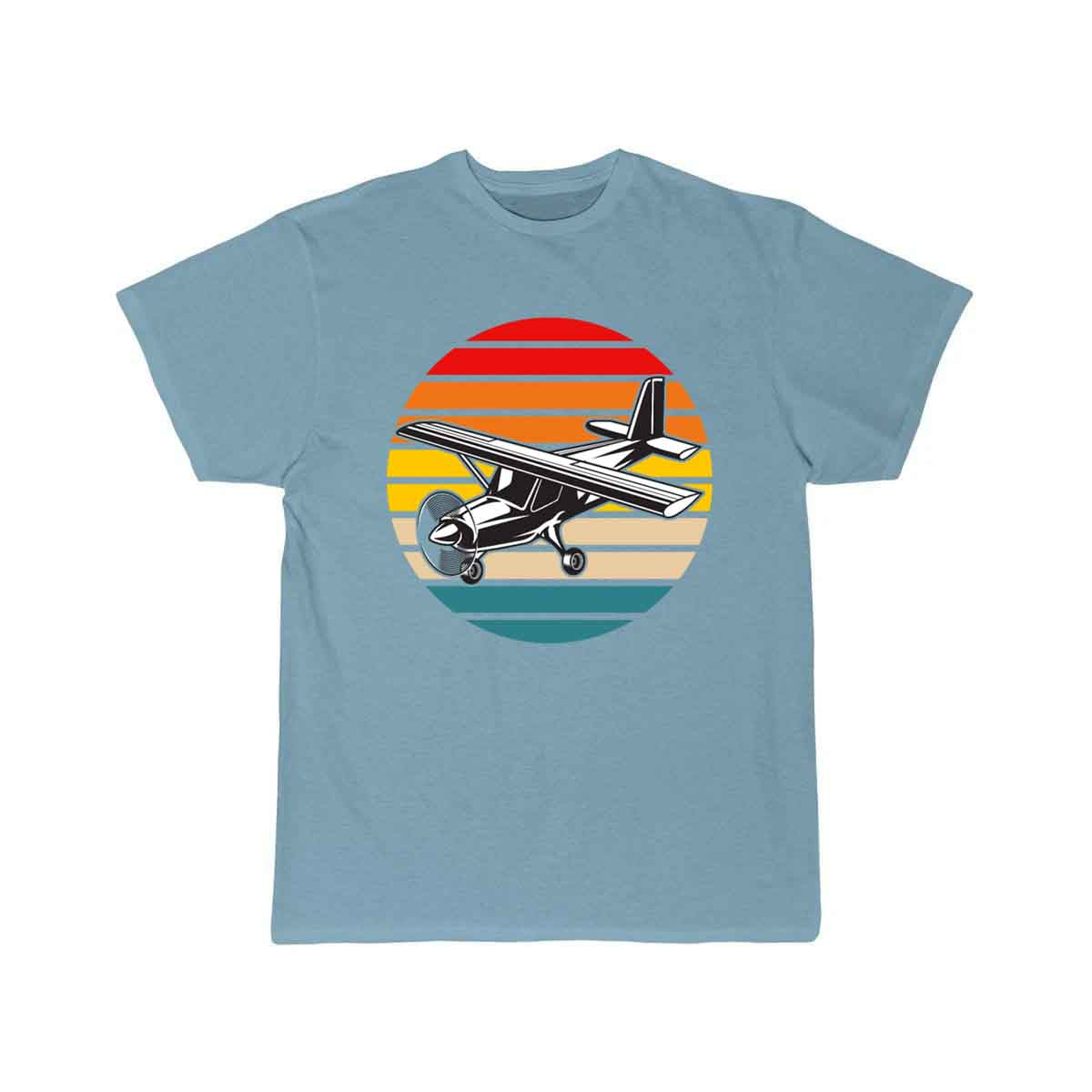 Cessna 172 Skyhawk Airplane Retro Sunset T SHIRT THE AV8R