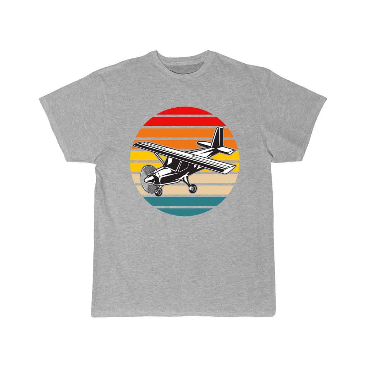 Cessna 172 Skyhawk Airplane Retro Sunset T SHIRT THE AV8R