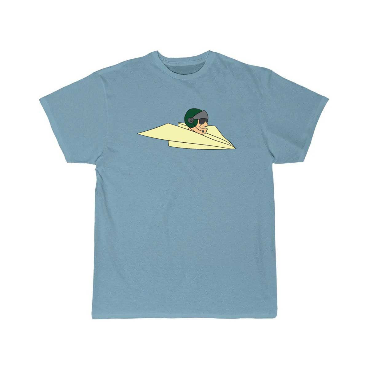 Military pilot  fighter pilot in paper plane T Shirt THE AV8R