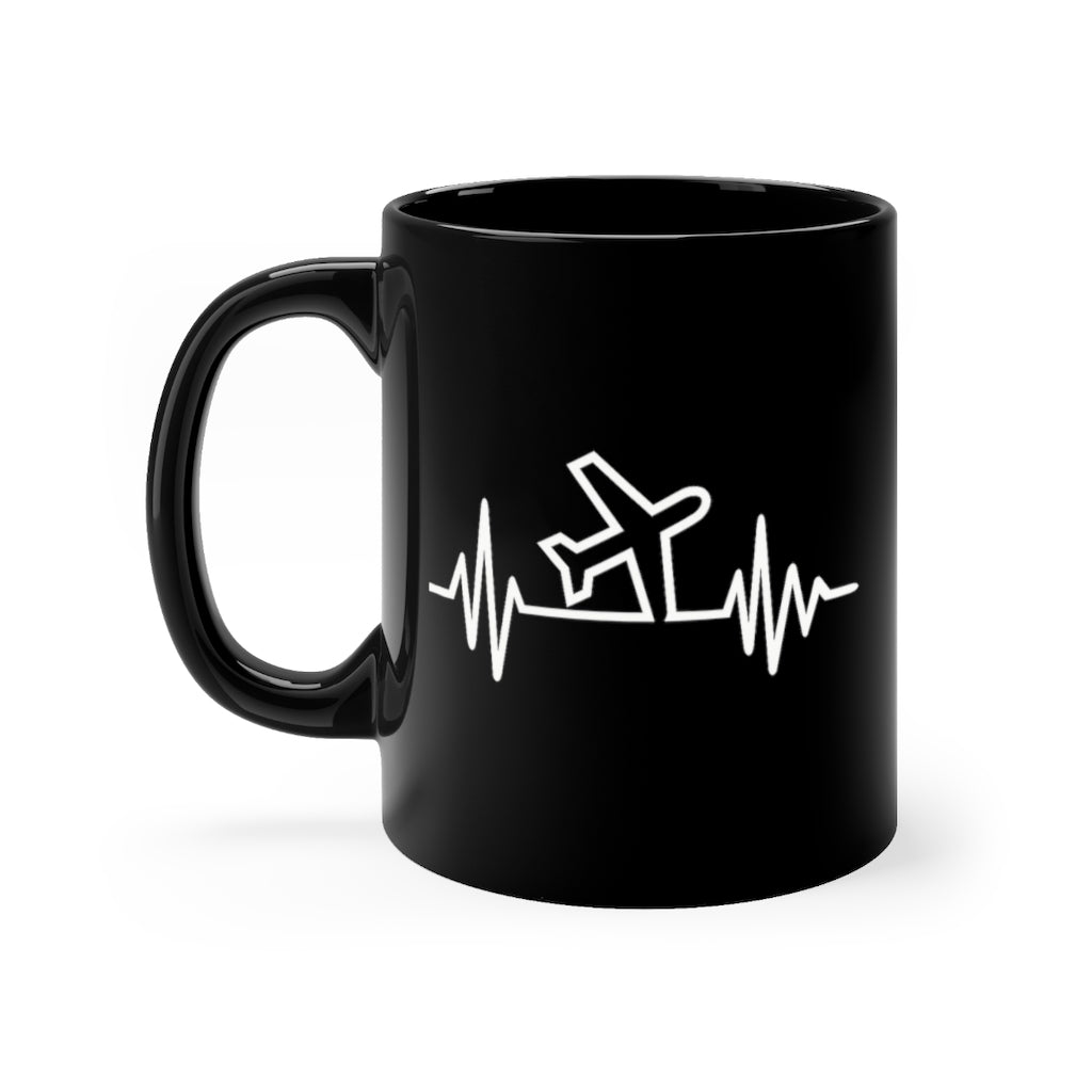 AVIATION HEARTBEAT DESIGNED - MUG Printify