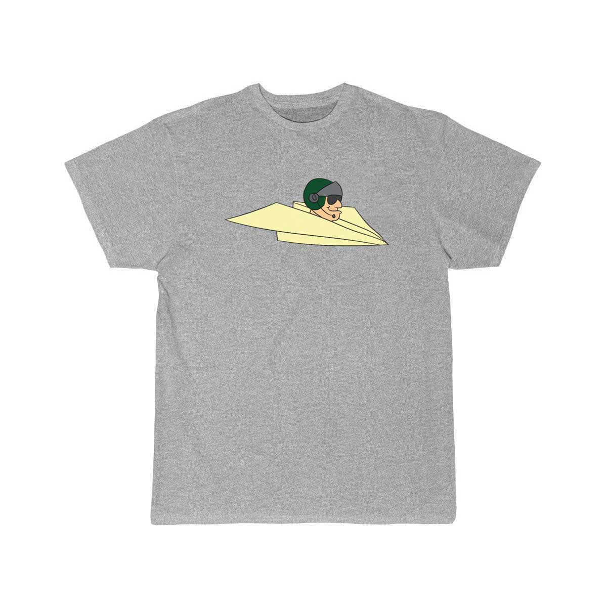 Military pilot  fighter pilot in paper plane T Shirt THE AV8R