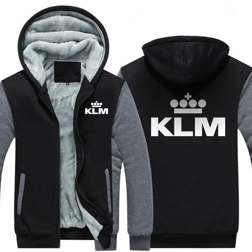 KLM AIRLINES  JACKETS FLEECE SWEATSHIRT