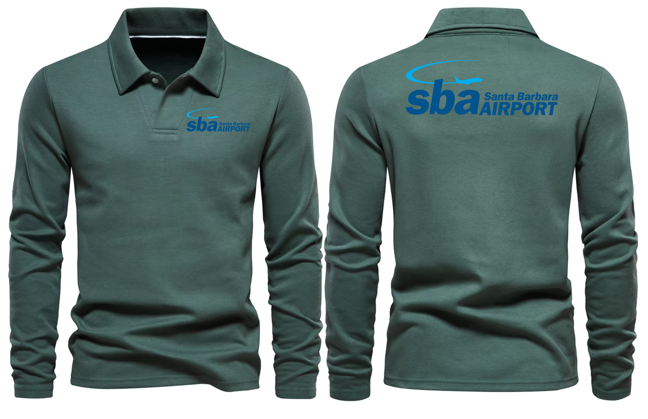 SBA AIRPORT LONG SLEEVE  POLO