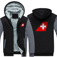 Thumbnail for SWISS AIRLINES JACKETS FLEECE SWEATSHIRT 1