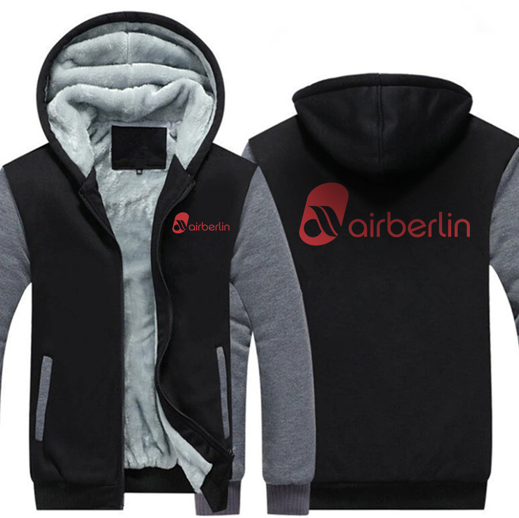 BERLIN  AIRLINES JACKETS FLEECE SWEATSHIRT