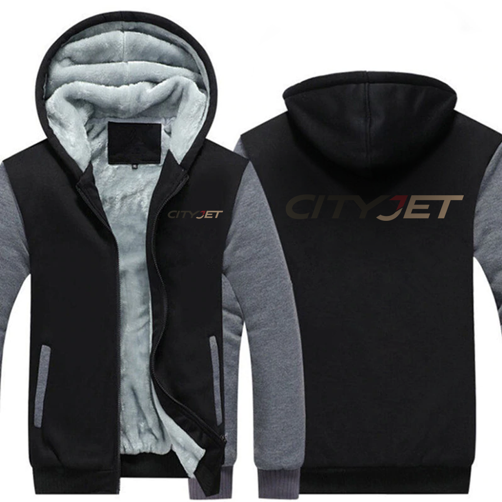 CITYJET AIRLINES JACKETS FLEECE SWEATSHIRT