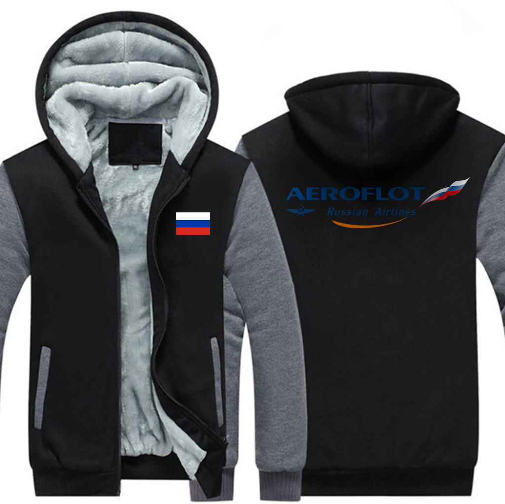 RUSSIAN AIRLINES  JACKETS FLEECE SWEATSHIRT