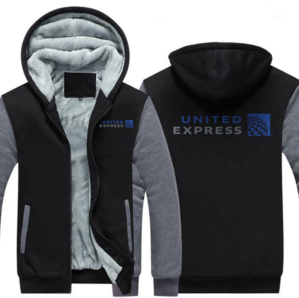 UNITED EXPRESS AIRLINES JACKETS FLEECE SWEATSHIRT