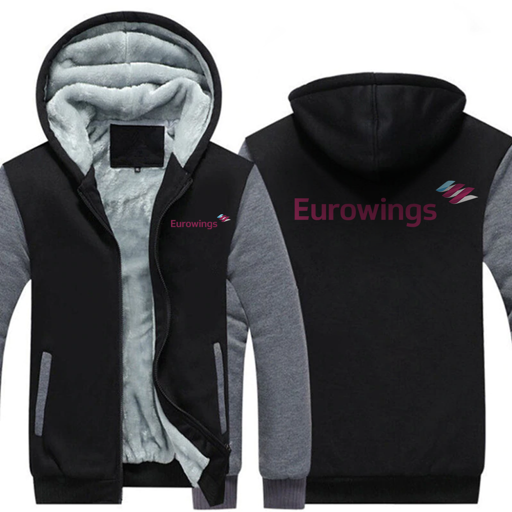 EURO WINGS AIRLINES JACKETS FLEECE SWEATSHIRT