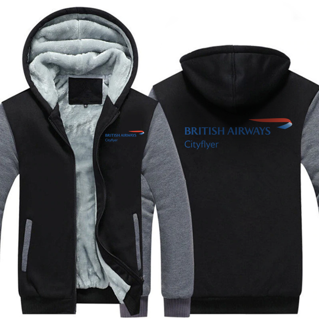 BRITISH CITYFLYER AIRLINES JACKETS FLEECE SWEATSHIRT