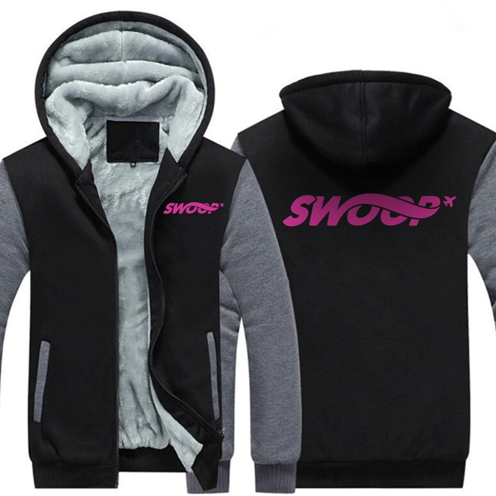 SWOOP AIRLINES  JACKETS FLEECE SWEATSHIRT