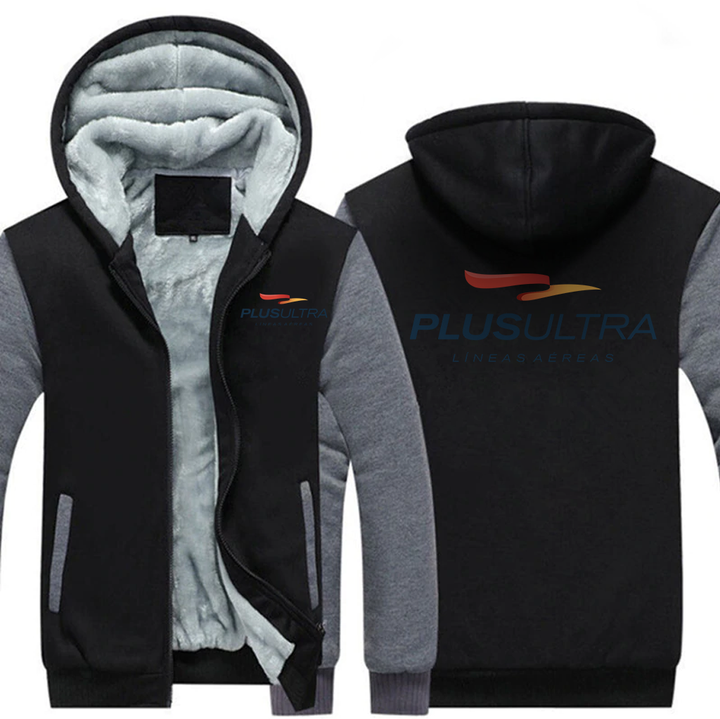 PLUSWULTA AIRLINES JACKETS FLEECE SWEATSHIRT