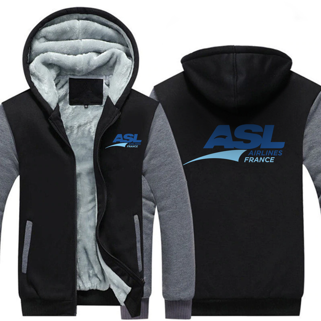 ASL AIRLINES  JACKETS FLEECE SWEATSHIRT