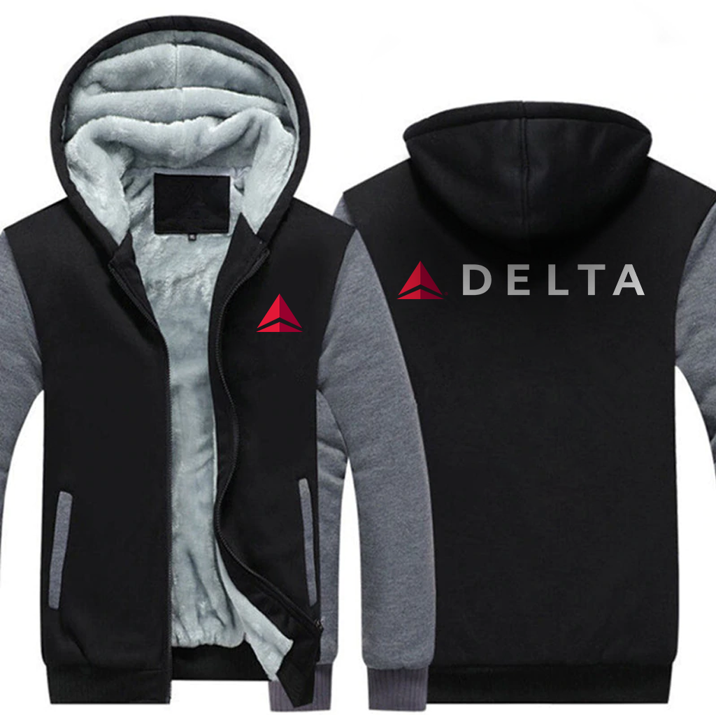 DELTA AIRLINES  JACKETS FLEECE SWEATSHIRT