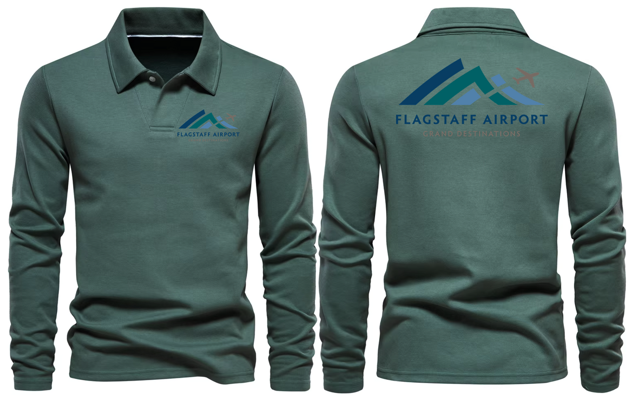 FLAGSTAF AIRPORT LONG SLEEVE  POLO