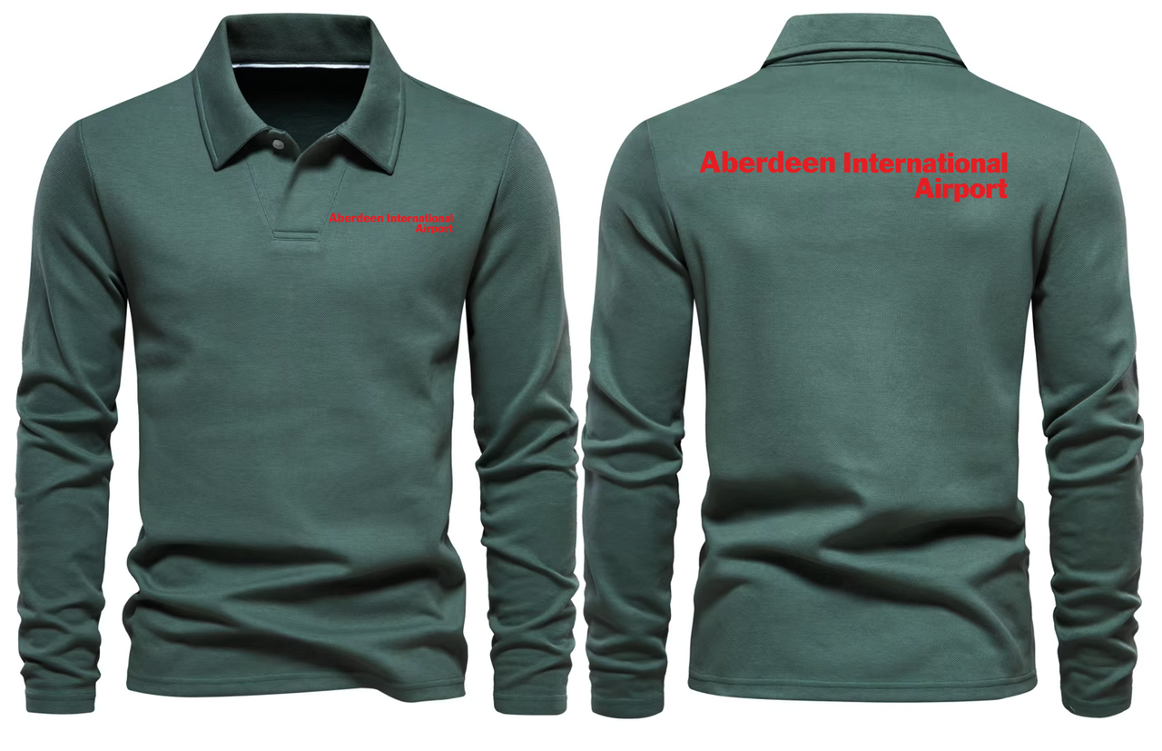 AER ABERDEEN AIRPORT LONG SLEEVE  POLO