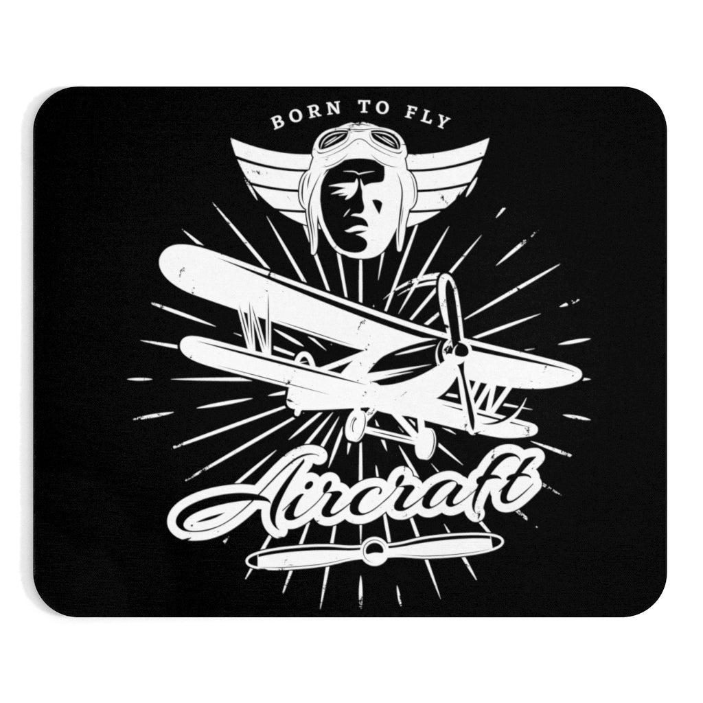 AIRCRAFT BORN TO FLY  -  MOUSE PAD Printify