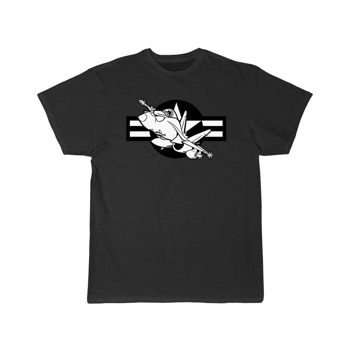 Cartoon Military Fighter Jet Illustration T Shirt THE AV8R