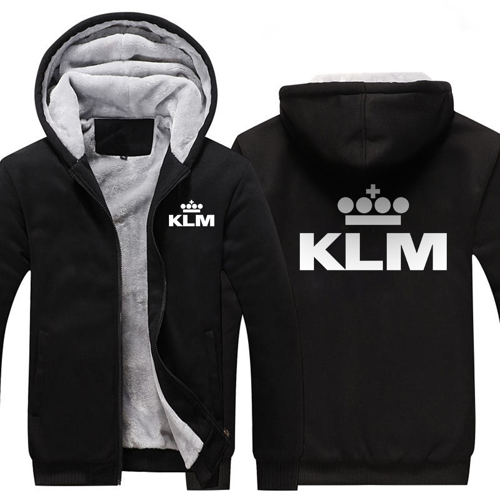 KLM AIRLINES  JACKETS FLEECE SWEATSHIRT