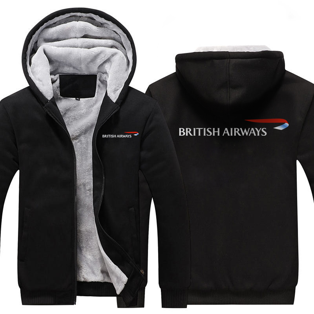 BRITISH AIRLINES  JACKETS FLEECE SWEATSHIRT