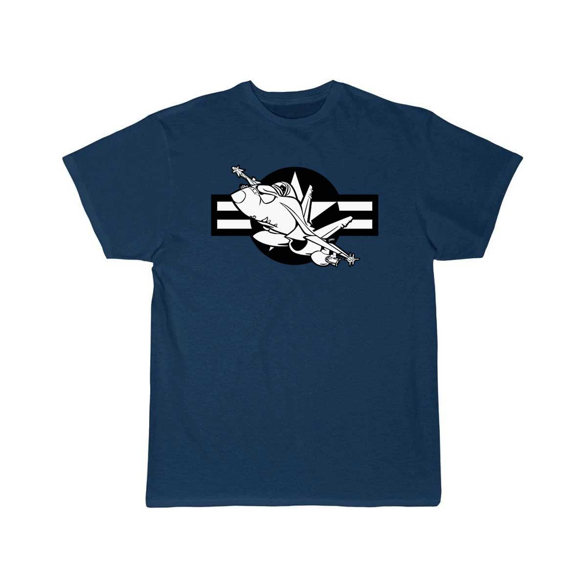 Cartoon Military Fighter Jet Illustration T Shirt THE AV8R