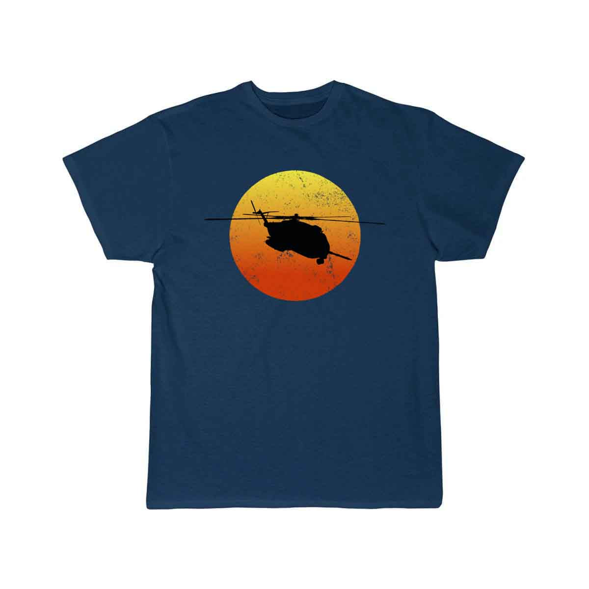 CH53 Super Stallion Silhouette Sunset Helicopterch T-SHIRT THE AV8R