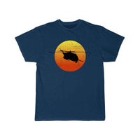 Thumbnail for CH53 Super Stallion Silhouette Sunset Helicopterch T-SHIRT THE AV8R