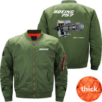 Thumbnail for Boeing 757 Ma-1 Bomber Jacket Flight Jacket Aviator Jacket THE AV8R