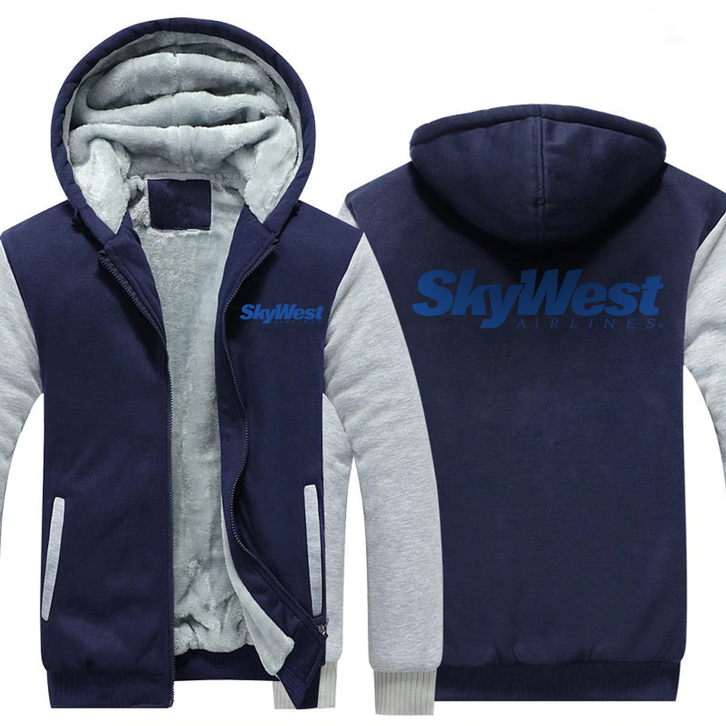 SKYWEST AIRLINES  JACKETS FLEECE SWEATSHIRT