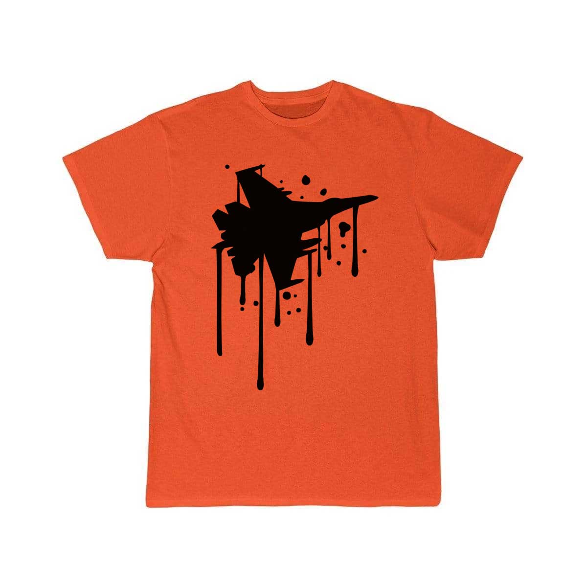 blood drop graffiti fighter jet plane war air raid T Shirt THE AV8R