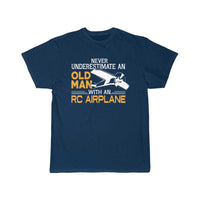 Thumbnail for Old Man With An RC Airplane T-SHIRT THE AV8R