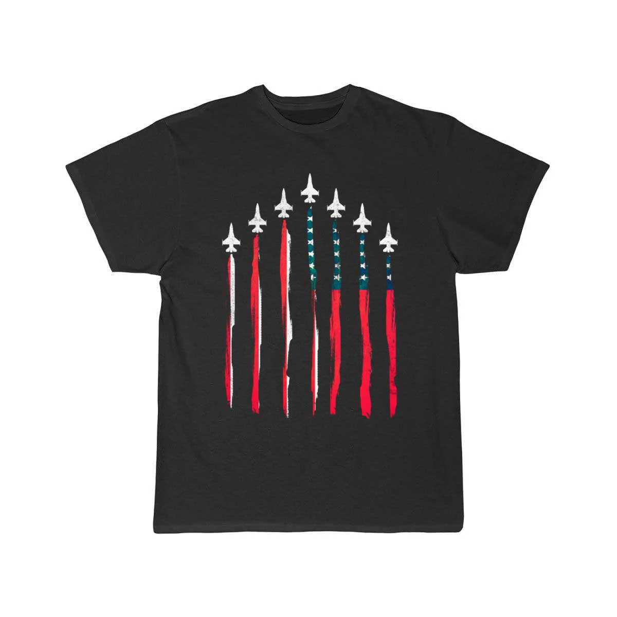 American Flag USA Airplane Jet Fighter T Shirt THE AV8R