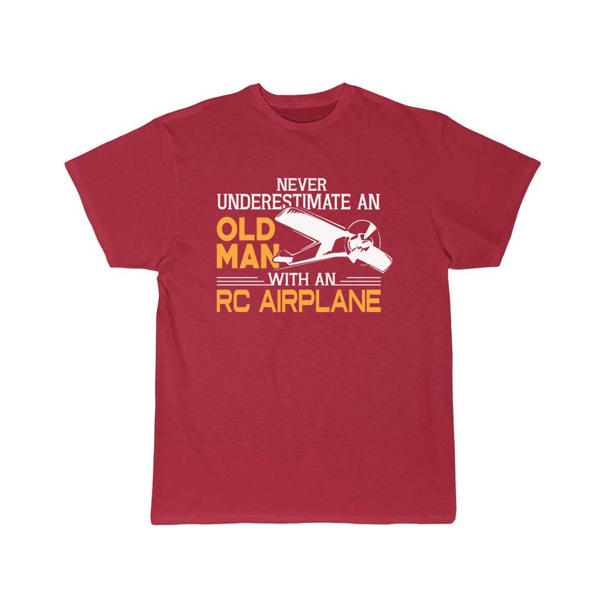 Old Man With An RC Airplane T-SHIRT THE AV8R