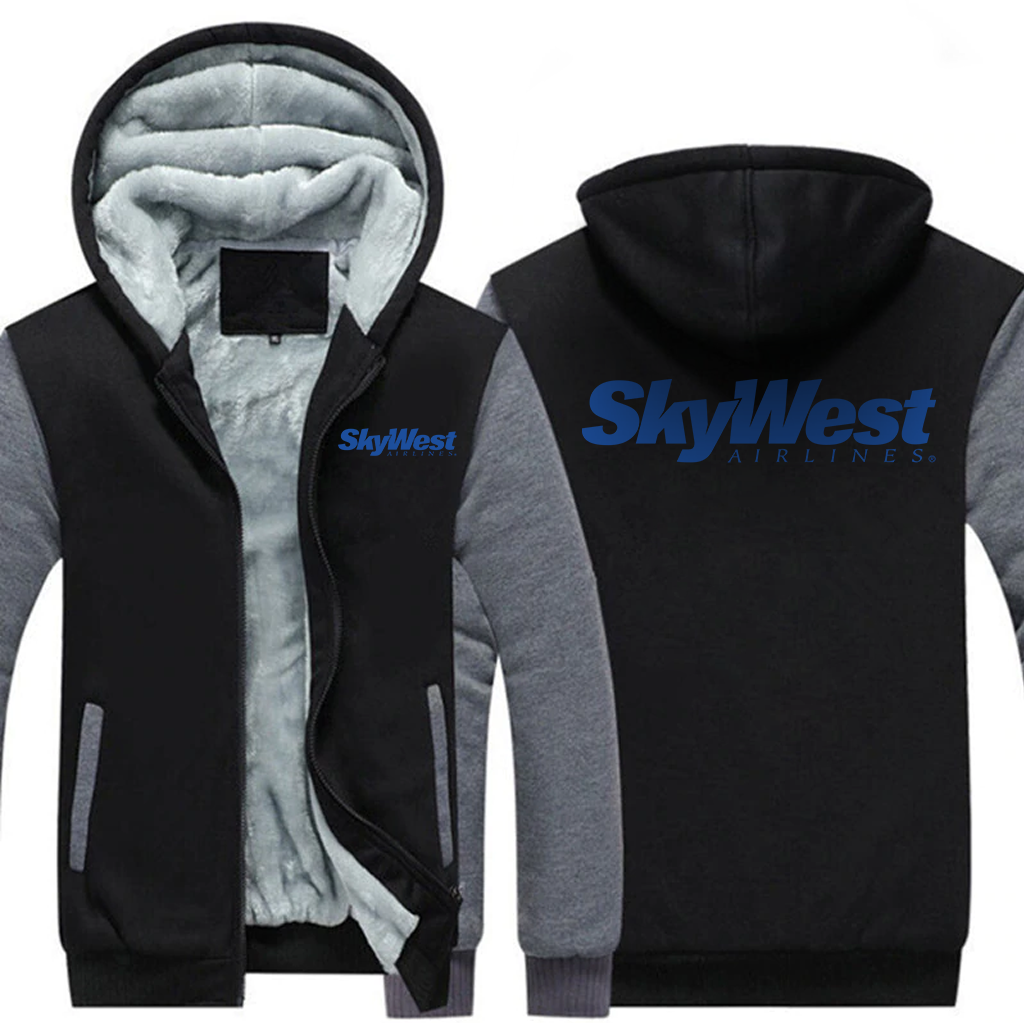 SKYWEST AIRLINES  JACKETS FLEECE SWEATSHIRT