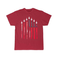 Thumbnail for American Flag USA Airplane Jet Fighter T Shirt THE AV8R