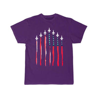 Thumbnail for American Flag USA Airplane Jet Fighter T Shirt THE AV8R