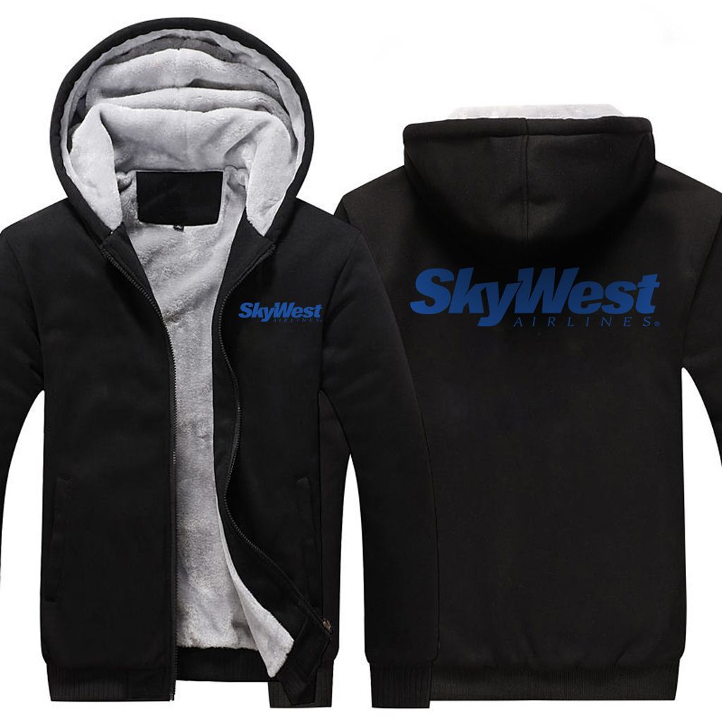 SKYWEST AIRLINES  JACKETS FLEECE SWEATSHIRT