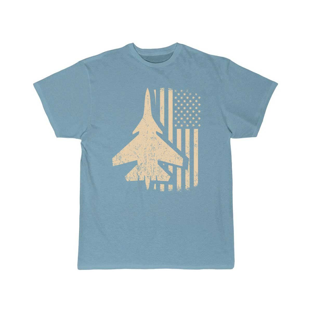 American Flag USA Airplane Jet Fighter Patriotic T Shirt THE AV8R