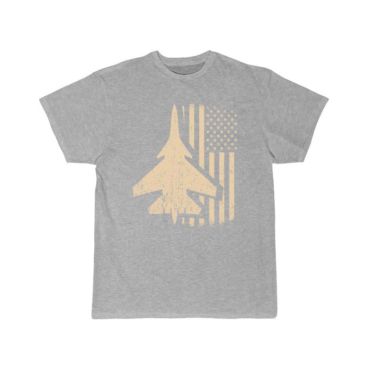 American Flag USA Airplane Jet Fighter Patriotic T Shirt THE AV8R