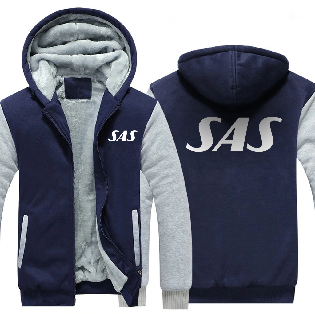 SAS AIRLINES  JACKETS FLEECE SWEATSHIRT